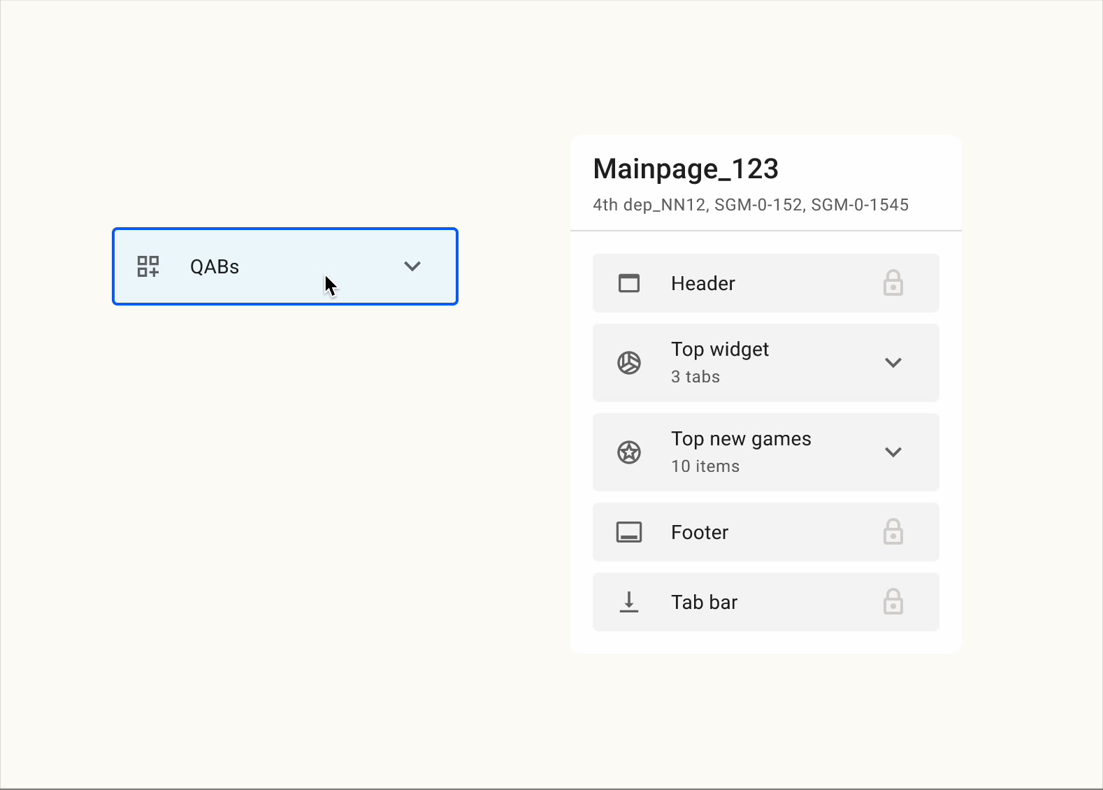 SDUI builder interface